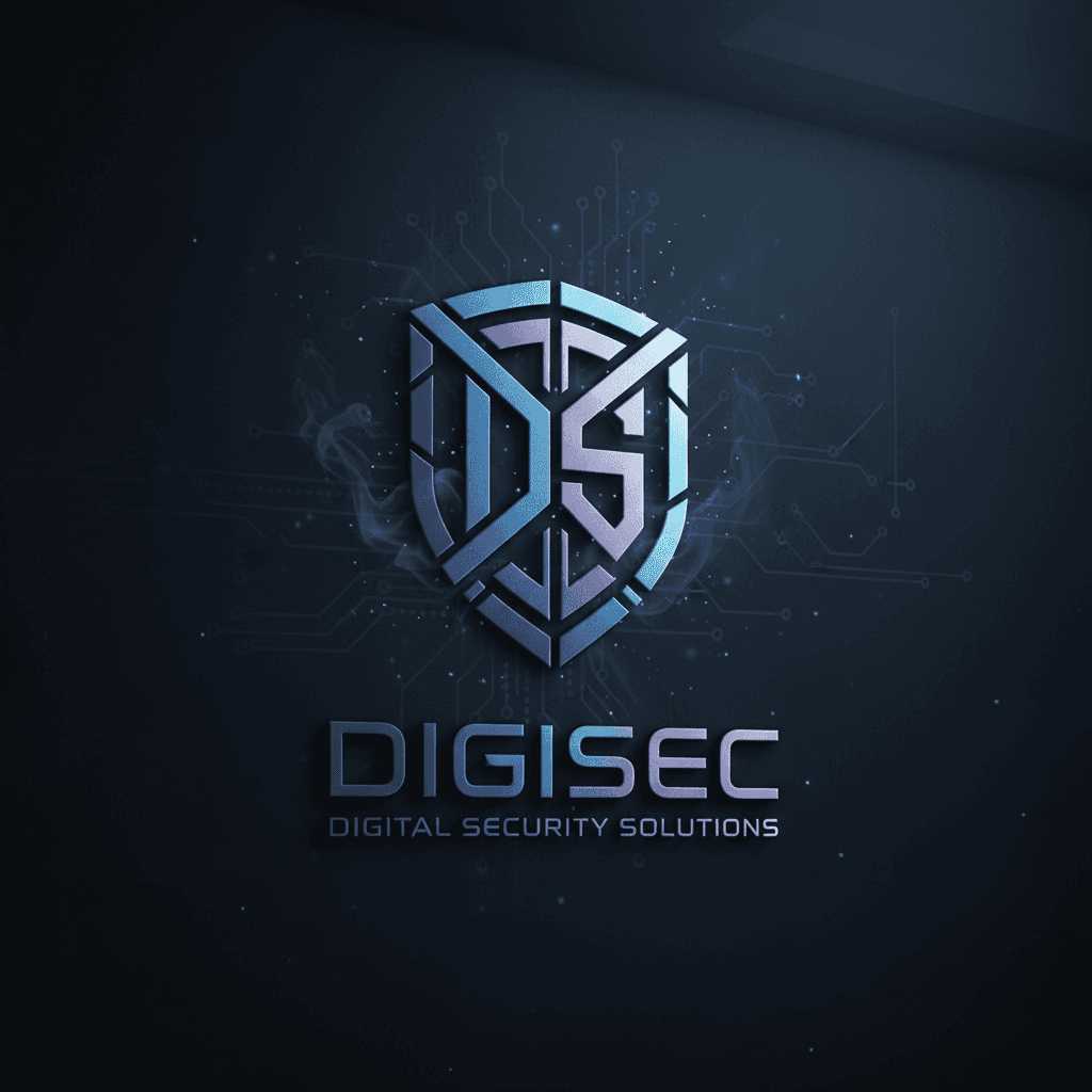 Cybersecurity digital lock and network, dark atmospheric environment, glowing security shield, deep shadow digital infrastructure